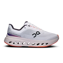 Dames hardloopschoenen On Cloudsurfer Next Wide White/Flame