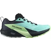 Dames hardloopschoenen Salomon Sense Ride 5 Gtx Blue Radiance / Green Ash / India Ink