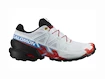 Dames hardloopschoenen Salomon Speedcross 6 White/Black/Fiery Red