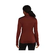 Dames hoodie Icebreaker Merino 260 Quantum IV LS Zip Port/Cedar Wood