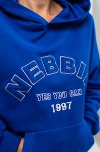 Dames hoodie Nebbia  Branded Oversized Hoodie blue