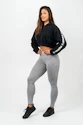 Dames hoodie Nebbia  Cropped Zip-Up Hoodie black