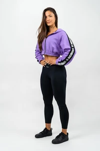 Dames hoodie Nebbia  Cropped Zip-Up Hoodie purple