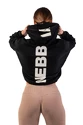 Dames hoodie Nebbia  Loose Fit Crop Hoodie black