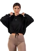 Dames hoodie Nebbia  Loose Fit Crop Hoodie black M/L