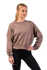 Dames hoodie Nebbia Loose Fit Sweatshirt "Feeling Good" 420 brown