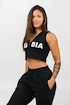 Dames hoodie Nebbia  Sleeveless Zip-Up Hoodie black