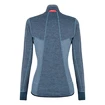 Dames hoodie Salewa  Puez Melange 2 PL Navy Blazer Melange