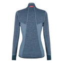 Dames hoodie Salewa  Puez Melange 2 PL Navy Blazer Melange