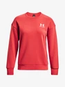 Dames hoodie Under Armour  Essential Fleece Crew-RED