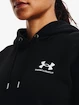 Dames hoodie Under Armour  Essential Fleece Hoodie-BLK