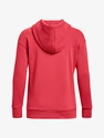 Dames hoodie Under Armour  Essential Fleece Hoodie-RED