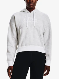 Dames hoodie Under Armour Essential Script Hoodie-WHT