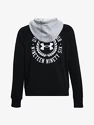 Dames hoodie Under Armour  Rival Fleece CB Hoodie-BLK