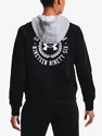 Dames hoodie Under Armour  Rival Fleece CB Hoodie-BLK