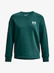 Dames hoodie Under Armour  Rival Fleece Oversize Crew-GRN