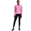 Dames hoodie Under Armour  Rival Terry Taped Hoodie Planet Pink M