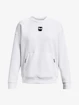 Dames hoodie Under Armour  Summit Knit Oversize Crew-WHT