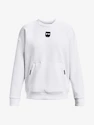 Dames hoodie Under Armour  Summit Knit Oversize Crew-WHT