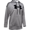 Dames hoodie Under Armour  Synthetic Fleece Chenille Logo PO Hooodie grey