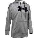 Dames hoodie Under Armour  Synthetic Fleece Chenille Logo PO Hooodie grey