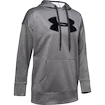 Dames hoodie Under Armour  Synthetic Fleece Chenille Logo PO Hooodie grey XS