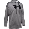 Dames hoodie Under Armour  Synthetic Fleece Chenille Logo PO Hooodie grey XS