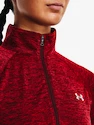 Dames hoodie Under Armour  Tech 1/2 Zip - Twist-RED