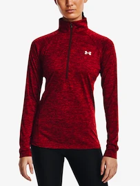 Dames hoodie Under Armour Tech 1/2 Zip - Twist-RED