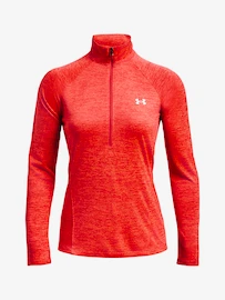 Dames hoodie Under Armour Tech 1/2 Zip - Twist-RED