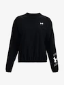 Dames hoodie Under Armour  Woven Storm Graphic Crew-BLK