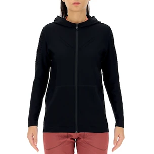 Dames hoodie UYN  Run Fit OW Hooded Full Zip Blackboard