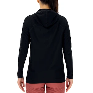 Dames hoodie UYN  Run Fit OW Hooded Full Zip Blackboard