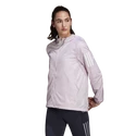 Dames jas adidas Bezit de vlucht Hooded Running Windbreaker Almost Pink