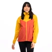 Dames jas Bergans  Microlight W Jacket Brick/Light Golden Yellow