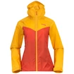 Dames jas Bergans  Microlight W Jacket Brick/Light Golden Yellow