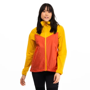 Dames jas Bergans  Microlight W Jacket Brick/Light Golden Yellow