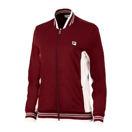 Dames jas Fila Jacket Romy Cabernet/White Alyssum