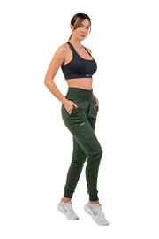 Dames joggingbroek Nebbia High-Waist Loose Fit Sweatpants "Feeling Good" 409 dark green