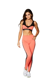 Dames legging Gym Glamour Legíny vysoký pas oranžové