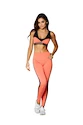 Dames legging Gym Glamour  Legíny vysoký pas oranžové XS