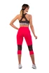 Dames legging Nebbia  High-Waist ¾ Length Sporty Leggings 406 pink