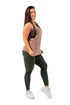 Dames legging Nebbia  Organic Cotton Ribbed High Waist Leggings 405 dark green