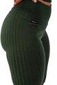 Dames legging Nebbia  Organic Cotton Ribbed High Waist Leggings 405 dark green