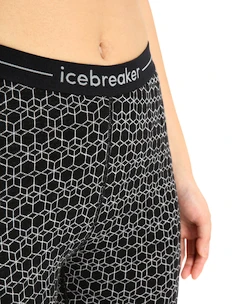 Dames onderbroek Icebreaker  250 Vertex Alpine Geo Black/Snow