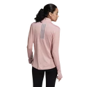 Dames T-shirt adidas Bezit de vlucht 1/2 Zip Wonder Mauve