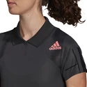 Dames T-shirt adidas  Club Graphic Polo Grey