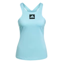 Dames T-shirt adidas  Paris Y-Tank Primeblue Aqua M