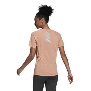 Dames T-shirt adidas  Runner Tee Ambient Blush