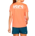 Dames T-shirt Asics  Katakana SS Top Coral